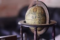 pexels-photo-1169922-1169922 Close-up of a vintage wooden globe with antique map design, highlighting exploration themes.
